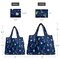 Wrapables Large & Small Foldable Tote Nylon Reusable Grocery Bags, Set of 2